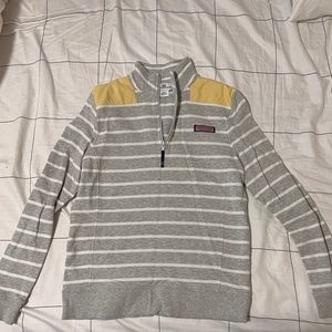 Vineyard Vines striped quarterzip